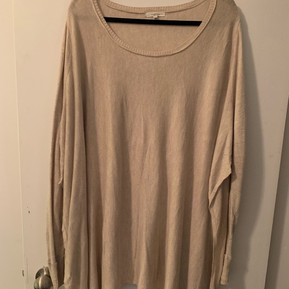 Cream Draped Sweater - Picture 1 of 5